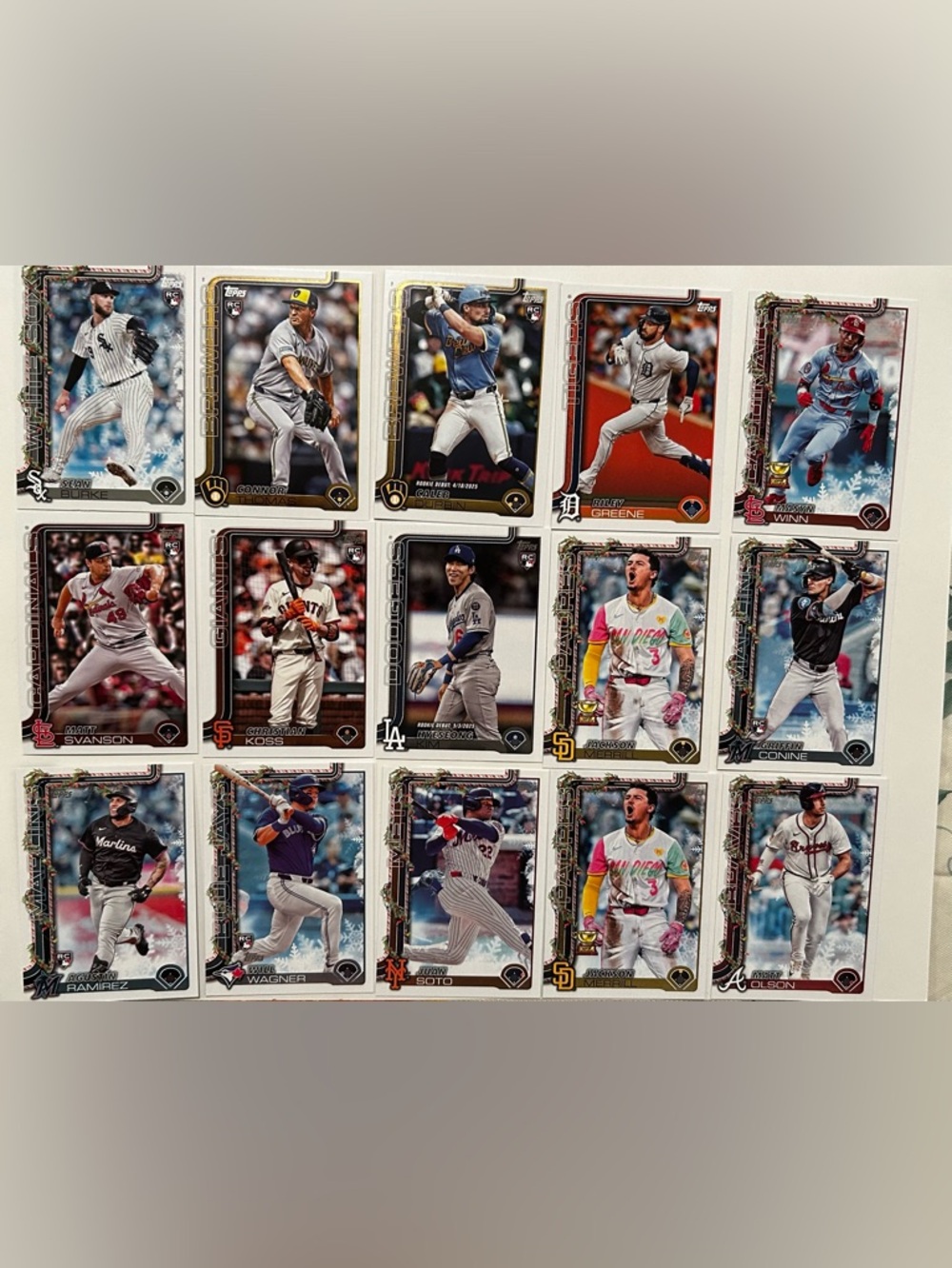 Lot 8 Bulk MLB Card Lot baseball mixed teams variation rookies and more